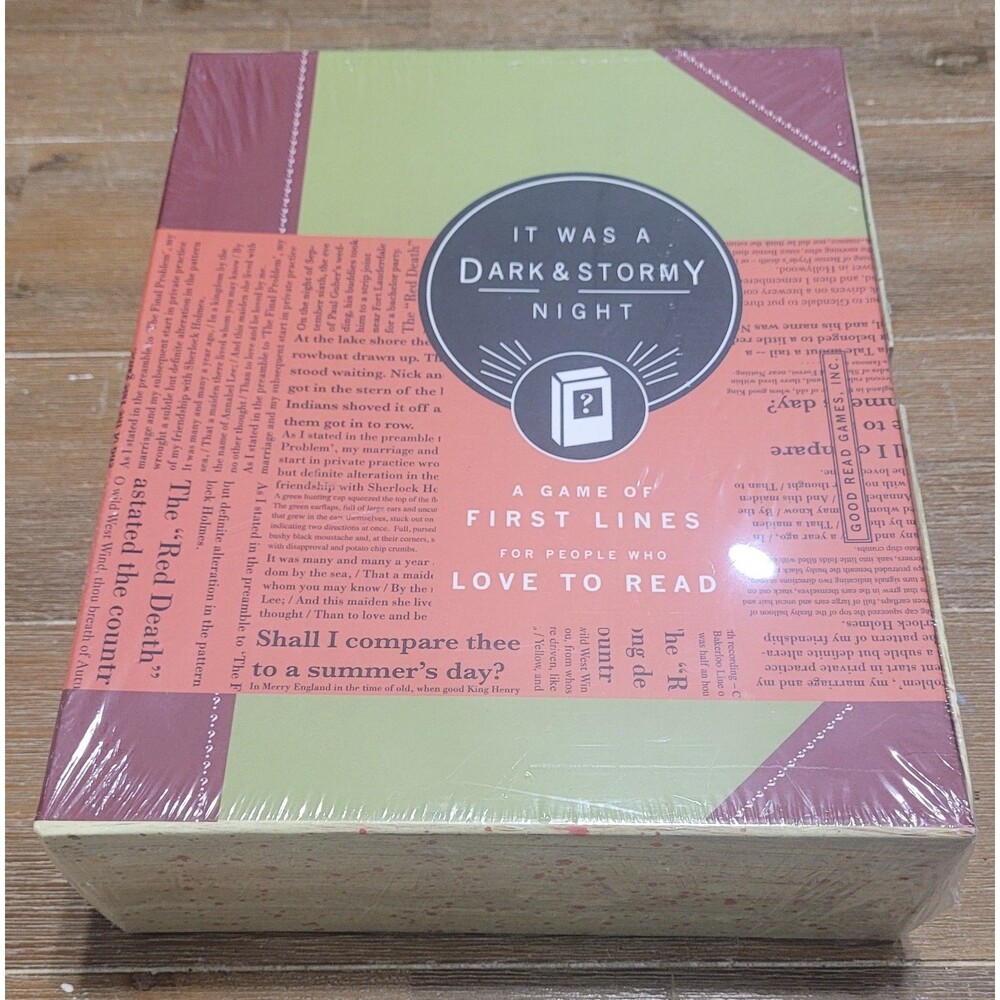 NEW It was a dark & Stormy Night A game of first lines SEALED Good Read 2007
